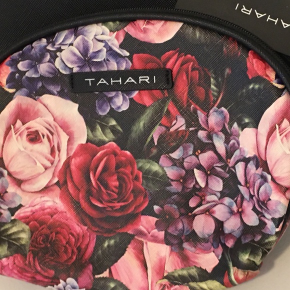 NWT Tahari set of 2 Autumn Bouquet dome makeup cosmetic bags - Picture 2 of 5